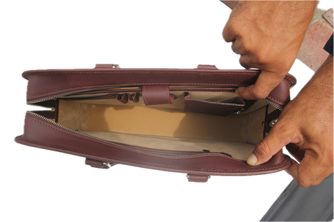 Waxy Leather Laptop Bag WLB_G_1